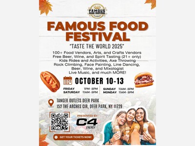 Famous Food Festival  Taste the World  Long Island, NY - Fall 2025