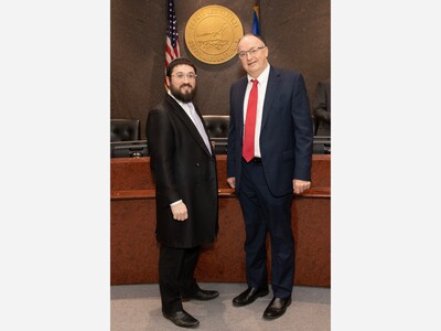 Rabbi Mendel Teldon said the Invocation at Suffolk Legislator